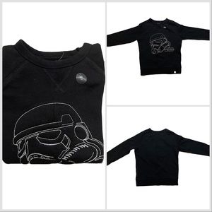 GAP Boys Black Star Wars Darth Vader Sweatshirt size 8